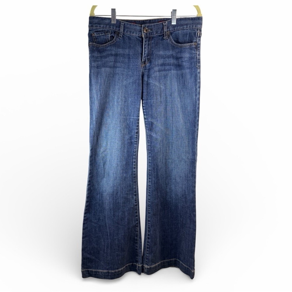 Express Eva Women's Wide Leg Mid Rise Denim Pants size 31 - Picture 2 of 9